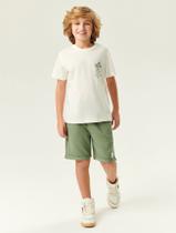 Conjunto Camiseta Estampa Costas E Bermuda Natural E Verde Abrange Conjunto Camiseta Estampa Costas E Bermuda Natural E Verde Abrange