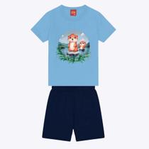 Conjunto Camiseta Manga Curta e Bermuda Infantil Masculino Kyly 1000361