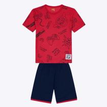 Conjunto Camiseta Manga Curta e Bermuda Lisa Infantil Kyly 1000386 Conjunto Camiseta Manga Curta e Bermuda Lisa Infantil Kyly 1000386