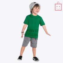 Conjunto Camiseta Manga Curta e Bermuda Moletom Infantil Menino Kyly 1000470