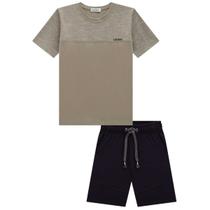 Conjunto Camiseta Meia Malha e Bermuda Molevisco - LucBoo