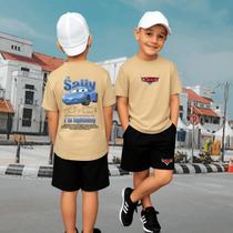 Conjunto Camiseta Oversized E Bermuda Infantil Algodão