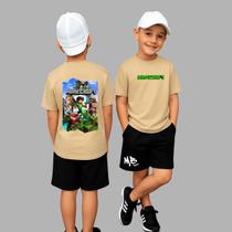 Conjunto Camiseta Oversized E Bermuda Infantil Minicraft
