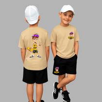Conjunto Camiseta Oversized E Bermuda Infantil Natan