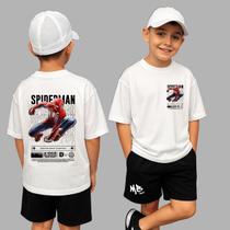 Conjunto Camiseta Oversized E Bermuda Infantil Spider