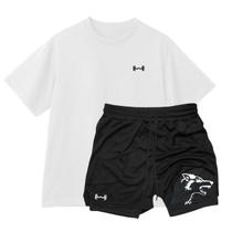 Conjunto Camiseta Oversized e Short Térmico Peso Lobo Masculino