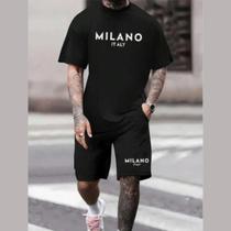 Conjunto Camiseta Oversized Masculina + Short Tactel Academia