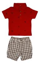 Conjunto camiseta polo e bermuda