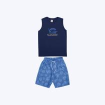Conjunto Camiseta Regata e Bermuda Estampada Infantil Masculino Have Fun 29690 Conjunto Camiseta Regata e Bermuda Estampada Infantil Masculino Have Fun 29690
