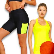 Conjunto Camiseta REGATA MALHA FRIA POLIAMIDA + Short BOLSO Legging Leg Academia Corrida 553 Conjunto Camiseta REGATA MALHA FRIA POLIAMIDA + Short BOLSO Legging Leg Academia Corrida 553