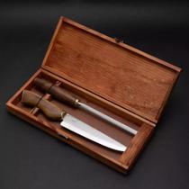 Conjunto Campeiro SG Inox Faca 9” + Chaira Cabo de Madeira