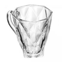 Conjunto Canecas Diamond em Cristal Ecológico 180ml 6 Peças - Lyor