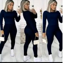 Conjunto Canelado feminino inverno tamanho M cor preto Conjunto Canelado feminino inverno tamanho M cor preto