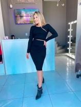 Conjunto canelado Midi Conjunto canelado Midi