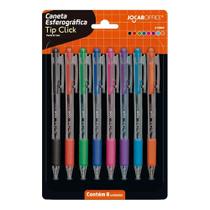 Conjunto Canetas Esferográficas Tip Click Coloridas 0.7mm - 8 Unidades Conjunto Canetas Esferográficas Tip Click Coloridas 0.7mm - 8 Unidades