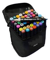 Conjunto Canetinhas 48 Cores Permanente Ponta Dupla