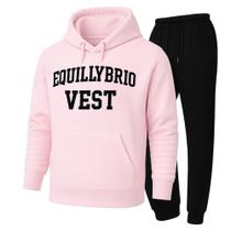 Conjunto Canguru e Calça Equillybrio Vest Moletom Confortavél