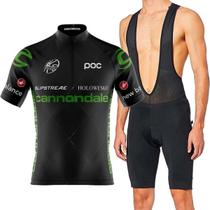 Conjunto Cannondale Camisa Bretelle Gel Ciclismo Mtb Bike