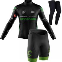 Conjunto Cannondale Ciclismo Camisa Manga Longa Bike Bermuda Forro Gel e Pernito Mtb Conjunto Cannondale Ciclismo Camisa Manga Longa Bike Bermuda Forro Gel e Pernito Mtb