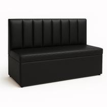 Conjunto Canto Alemão Encosto Ripado material sintético 90cm Conjunto Canto Alemão Encosto Ripado material sintético 90cm