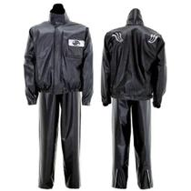 Conjunto Capa Chuva Alba Europa Roupa Motoqueiro Impermeável Preto P