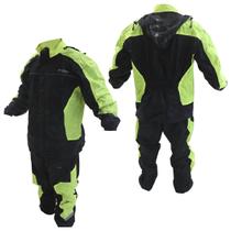 Conjunto Capa Chuva Feminina GP Tech Preta E Amarela Detalhes Refletivos Malha Interna Anti Odor