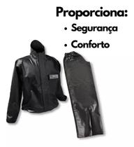 Conjunto Capa Chuva Impermeavel Motoqueiro pvc Brascamp .