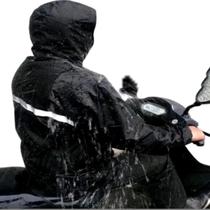 Conjunto Capa Chuva Moto Emborrachada Impermeável Motoboy Refletivo Bolsa