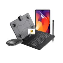 Conjunto Capa com Teclado embutido + Mouse Caneta e Película Para Tablet Lenovo 10,1 Conjunto Capa com Teclado embutido + Mouse Caneta e Película Para Tablet Lenovo 10,1