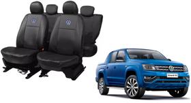 Conjunto Capa Couro Amarok 10-24 Anti Manchas Sujeira e Líquidos Conjunto Capa Couro Amarok 10-24 Anti Manchas Sujeira e Líquidos