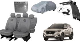 Conjunto capa couro + capa de cobrir Creta 14-20 Conjunto capa couro + capa de cobrir Creta 14-20