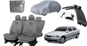 Conjunto capa couro cinza Vectra 97-05 + proteção UV Conjunto capa couro cinza Vectra 97-05 + proteção UV