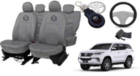 Conjunto capa couro elegante p/ SW4 +volante moderno