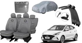 Conjunto capa couro HB + brinde limpa parabrisa