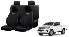 Conjunto capa couro Hilux 13-16 contra rasgo sujeira líquidos Conjunto capa couro Hilux 13-16 contra rasgo sujeira líquidos
