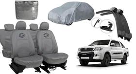 Conjunto capa couro Hilux + brinde limpador e proteção Conjunto capa couro Hilux + brinde limpador e proteção
