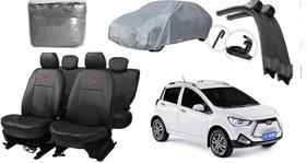 Conjunto capa couro Jac IEV 20 2021 a 2024 + para-brisa Conjunto capa couro Jac IEV 20 2021 a 2024 + para-brisa