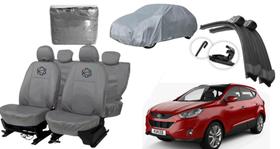 Conjunto capa couro + limpeza + proteção externa