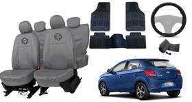 Conjunto capa couro Ônix 2016 a 19 + volante