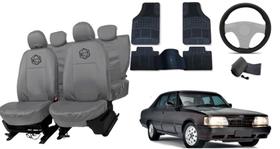 Conjunto capa couro Opala 68-92 + toque macio