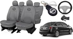 Conjunto Capa Couro Sentra 01-15 + Volante + Chaveiro