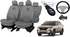 Conjunto capa couro + volante p/ Creta 14 a 20 Conjunto capa couro + volante p/ Creta 14 a 20