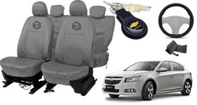 Conjunto Capa Cruze 2013-2020 Couro + Chaveiro Inox Conjunto Capa Cruze 2013-2020 Couro + Chaveiro Inox