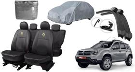 Conjunto Capa de Banco Duster 10-17 + Capa de Cobrir e Limpador