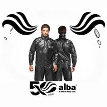 Conjunto capa de chuva alba europa pvc masculino motociclis