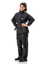 Conjunto Capa de Chuva Feminino Nylon Refletivo Pantaneiro