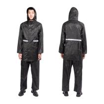 Conjunto Capa De Chuva Impermeável P/Motoqueiro Com Capuz