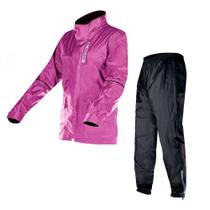 Conjunto Capa de Chuva LS2 Nylon Lady Fluxus Evo Feminina