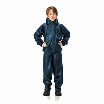 Conjunto Capa de Chuva Moto PVC Infantil com Gola Pantaneiro Conjunto Capa de Chuva Moto PVC Infantil com Gola Pantaneiro