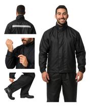 Conjunto Capa De Chuva Motoqueiro De Nylon Impermeável